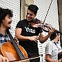 Achievement .  Gabriel Valente: Cello. Jaime Granda: Bandoneon. Ian Rivello: Drums.  Ramiro Quiroga: Violin. : Fotos San Telmo 21 9 Ene 2017